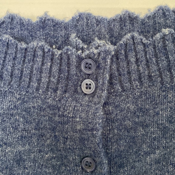 OAK + FORT - fuzzy wool blend sweater crop top size medium - Picture 3 of 7